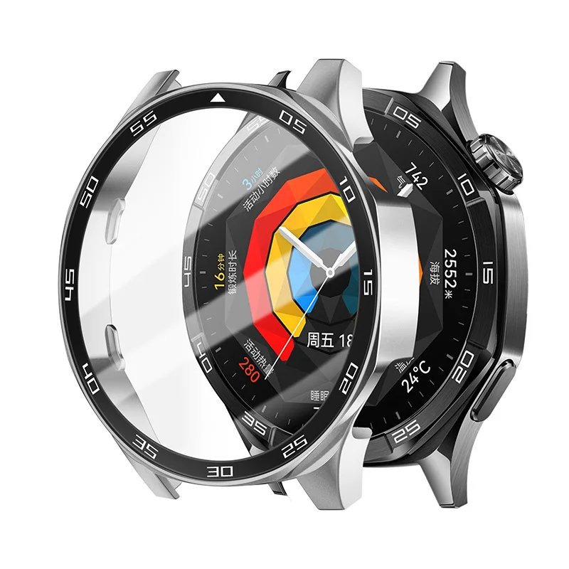PC Case For HUAWEI Watch GT4 5 Full Coverage 46MM Protective Cover Bumper Shell Screen Protector For Huawei Watch GT5 Pro