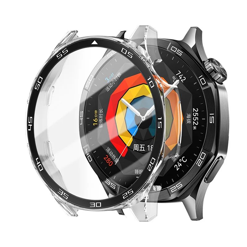PC Case For HUAWEI Watch GT4 5 Full Coverage 46MM Protective Cover Bumper Shell Screen Protector For Huawei Watch GT5 Pro