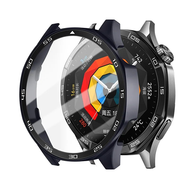 PC Case For HUAWEI Watch GT4 5 Full Coverage 46MM Protective Cover Bumper Shell Screen Protector For Huawei Watch GT5 Pro