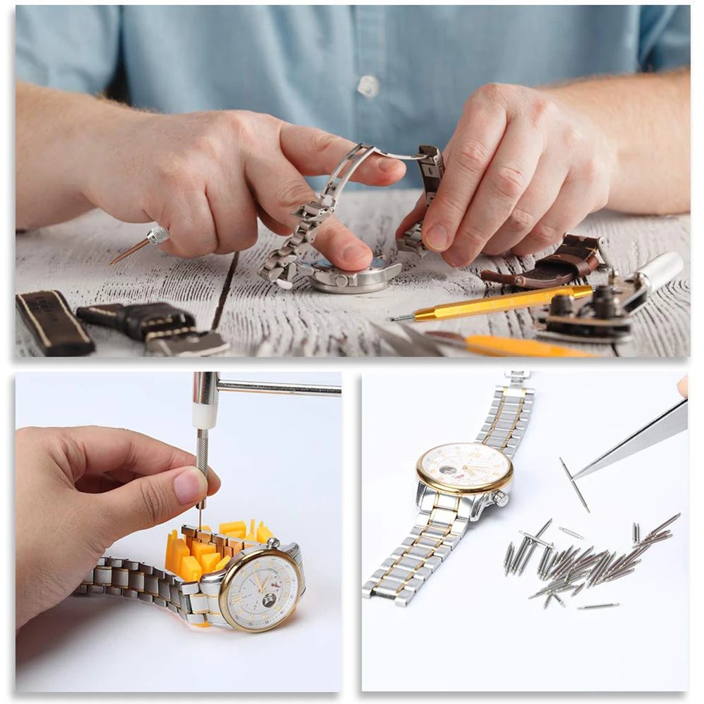 212pcs Watch Opener Repair Tool Kit Clock Pry Knife Screwdriver Pin Hammer Set Watchmaker Band Link Clockmaker Accessory 212pcs Watch Opener Repair Tool Kit Clock Pry Knife Screwdriver Pin Hammer Set Watchmaker Band Link Clockmaker Accessory