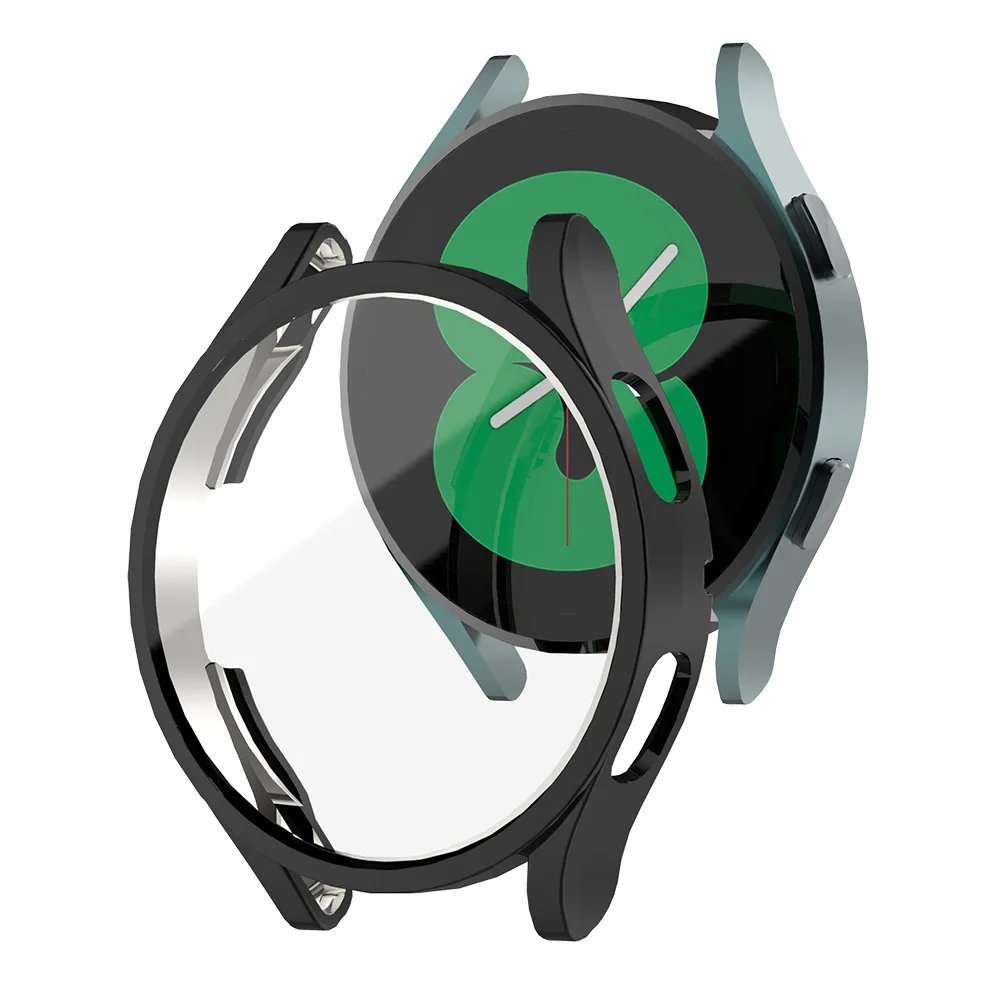 Tempered Glass+ PC Cover for Samsung Galaxy Watch 8 7 4 5 6 44mm 40mm All Coverage Protector Bumper Case Watch Accessories