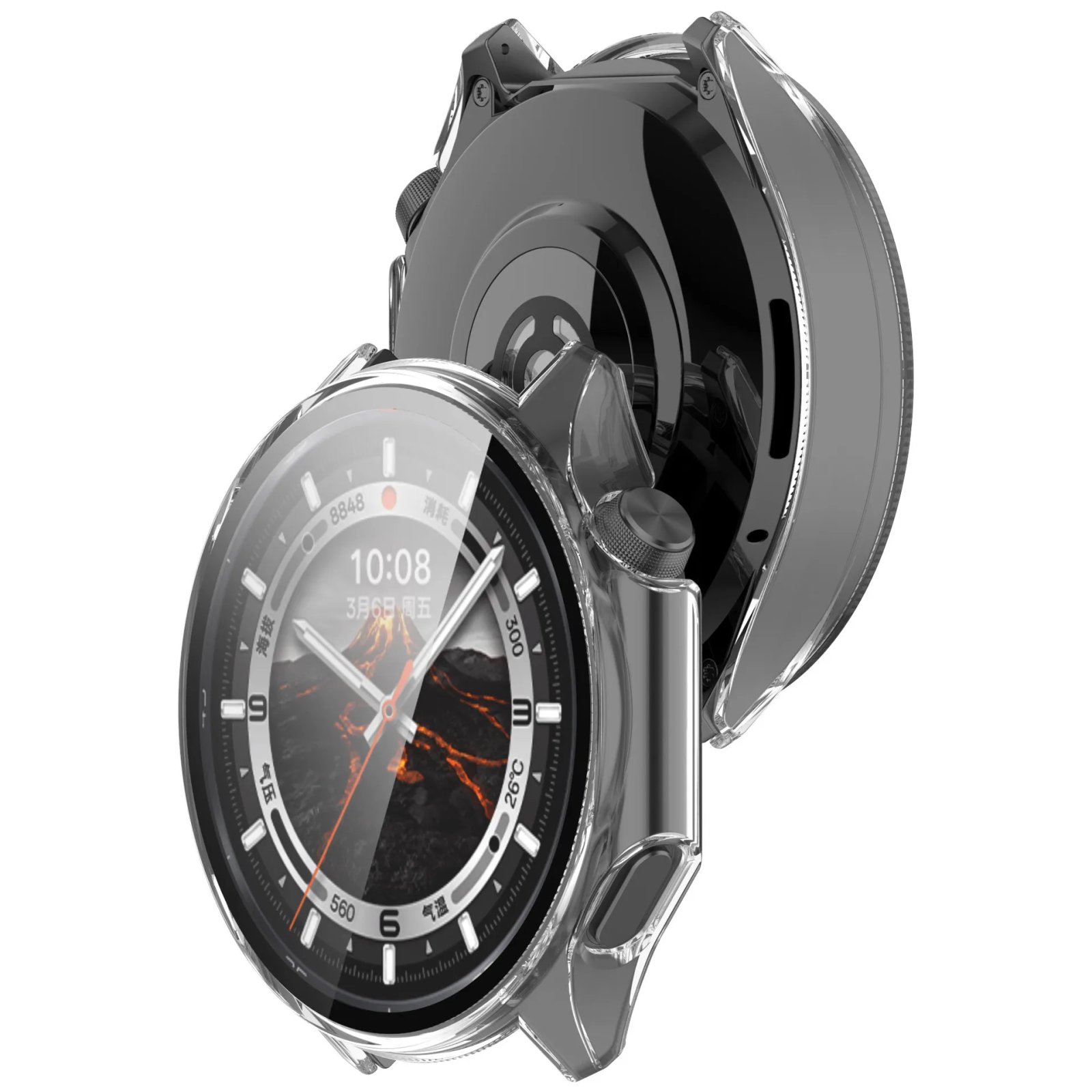 Tempered Glass+PC Cover For Oppo Watch X2 Case Soft TPU All-Around Screen Protector Watch Cases For Oneplus Watch 3 Accessories