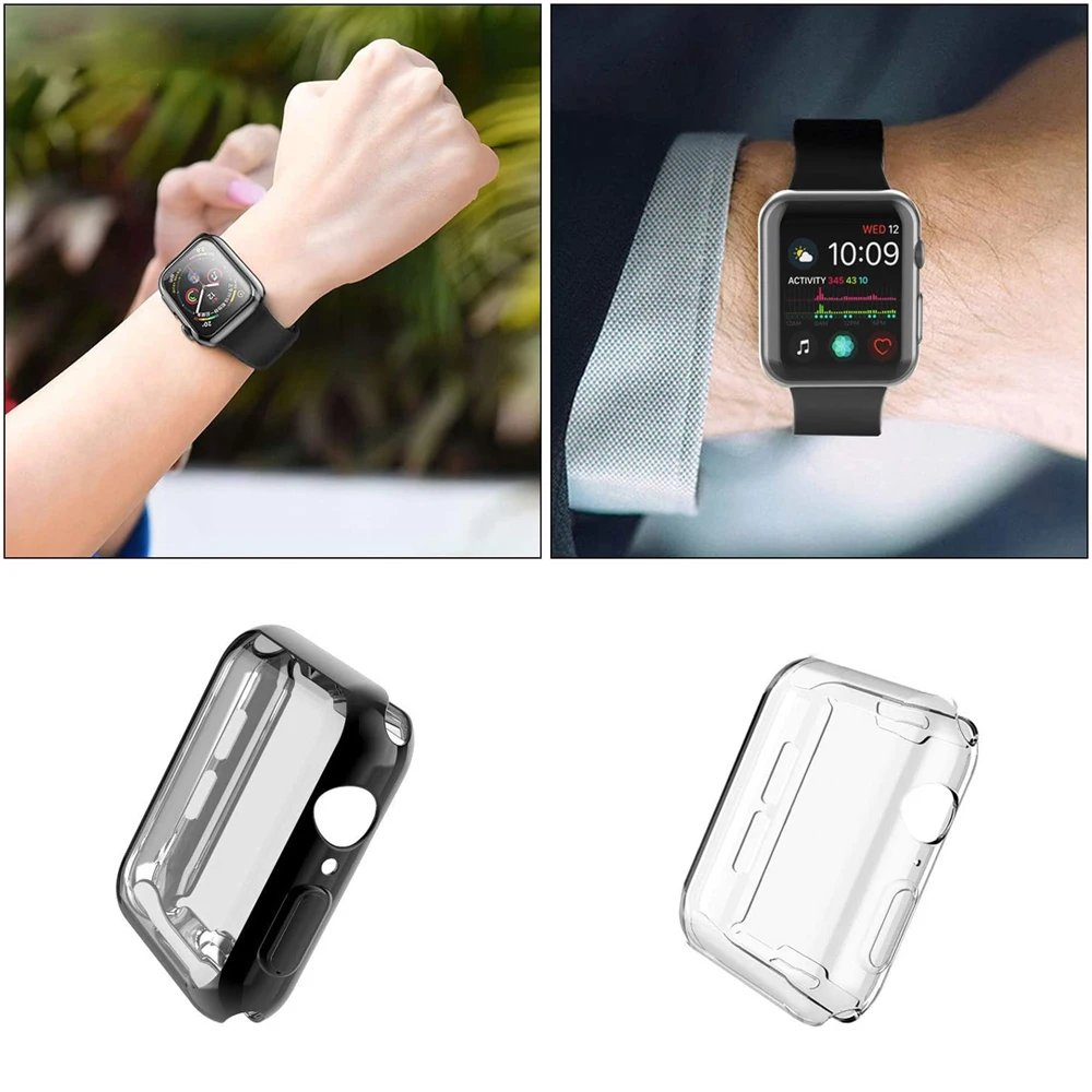 Screen Protector for Apple Watch Ultra 3 2 49 41 44 40 45 46 42mm TPU Bumper Cover Case for iWatch Series 11 10 9 8 7 SE 6 5 4