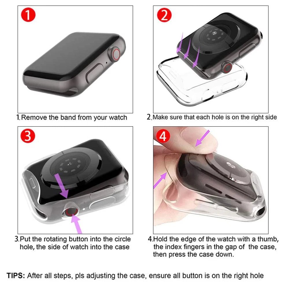 Screen Protector for Apple Watch Ultra 3 2 49 41 44 40 45 46 42mm TPU Bumper Cover Case for iWatch Series 11 10 9 8 7 SE 6 5 4