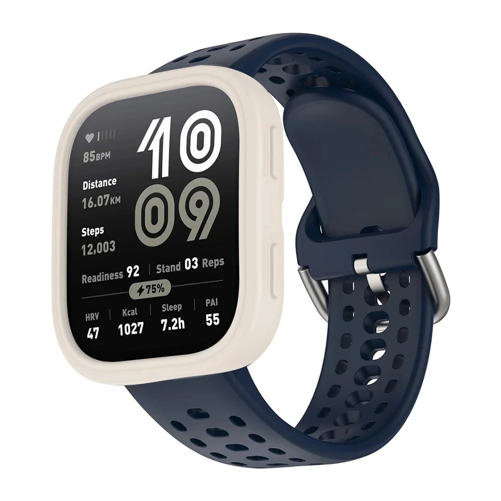 Soft Silicone Case For Amazfit Bip 6 smartwatch Accessories Hollow Protective Shell Scratch Bumper Cover For Amazfit bip6 Case