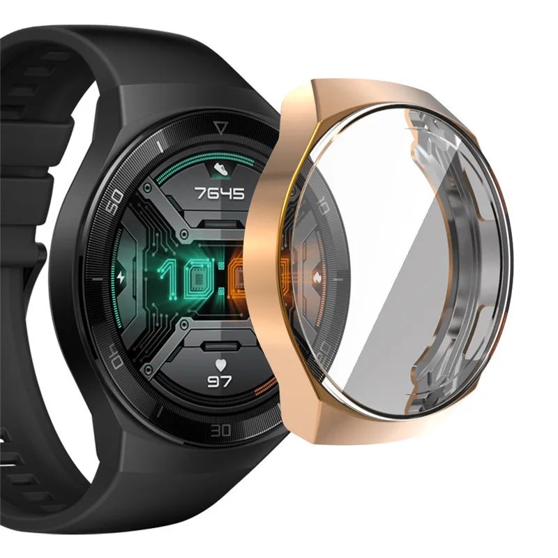 Case for Huawei Watch GT2e soft TPU Bumper Full Coverage protective Frame shellcase smart watch Accessories for Watch GT 2E  2 E