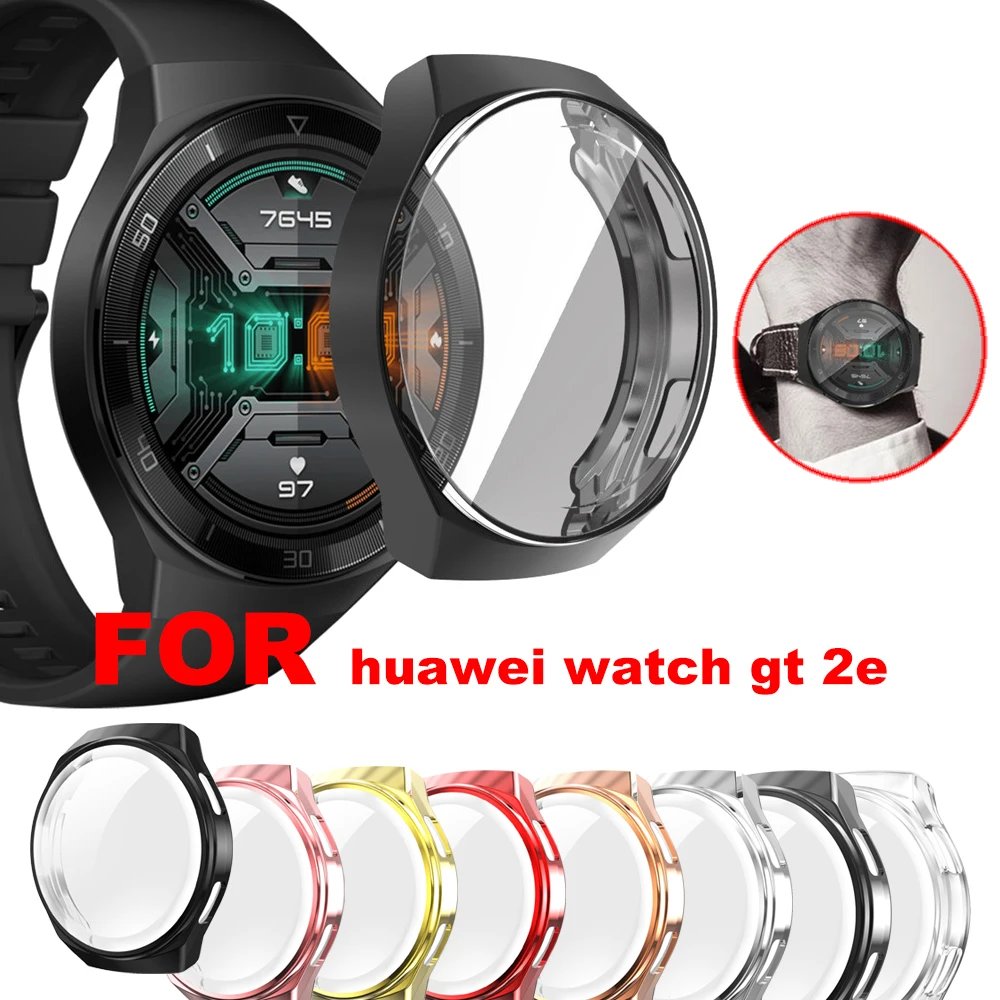 Case for Huawei Watch GT2e soft TPU Bumper Full Coverage protective Frame shellcase smart watch Accessories for Watch GT 2E  2 E