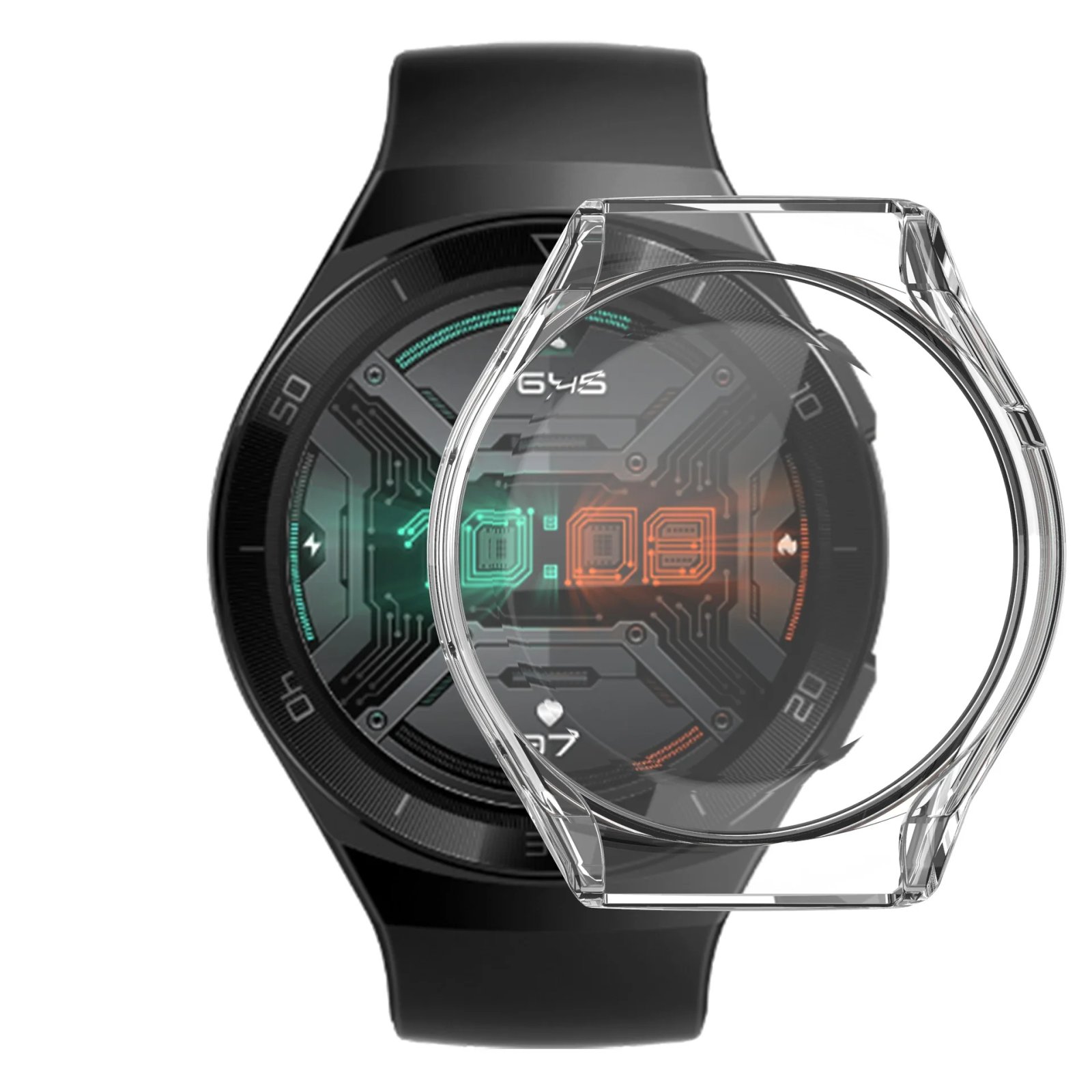Case for Huawei Watch GT2e soft TPU Bumper Full Coverage protective Frame shellcase smart watch Accessories for Watch GT 2E  2 E