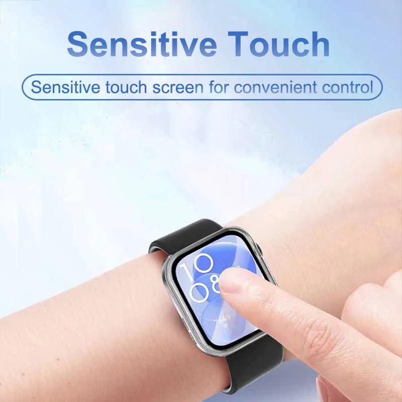 PC Case For Huawei Watch Fit 3 With Tempered Glass Full Cover Hard Bumper Protective Screen Protector Galaxy Fit3 Accessories - Image 4