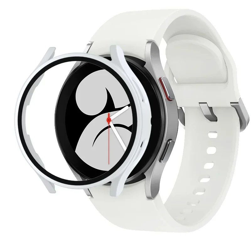 Tempered Glass+Case for Samsung Galaxy Watch 7/6/5/4 cover 44mm 40mm Full PC bumper screen protector Accessories Galaxy watch FE Tempered Glass+Case for Samsung Galaxy Watch 7/6/5/4 cover 44mm 40mm Full PC bumper screen protector Accessories Galaxy watch FE