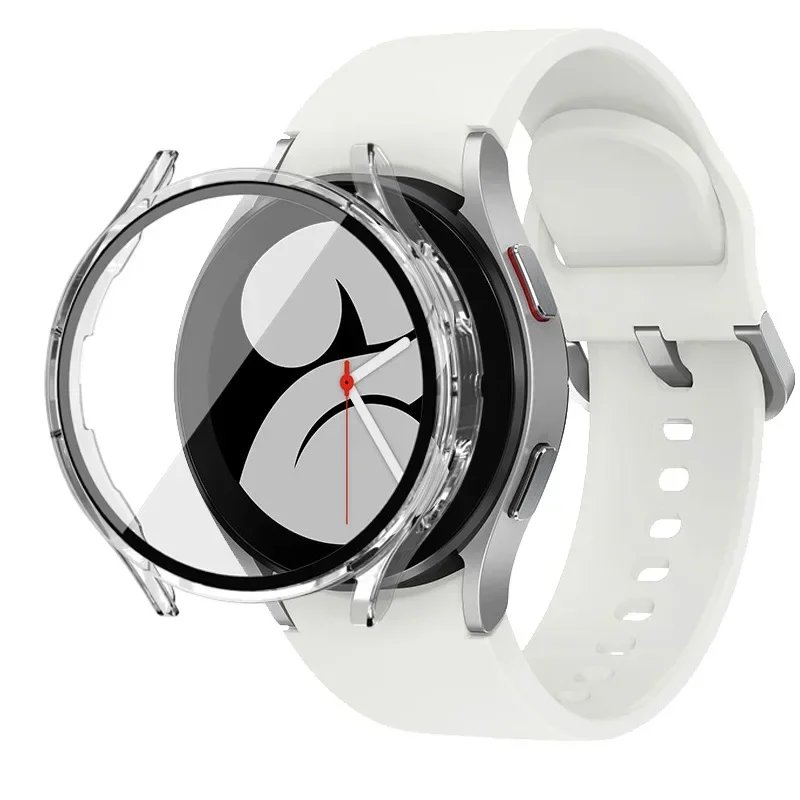 Tempered Glass+Case for Samsung Galaxy Watch 7/6/5/4 cover 44mm 40mm Full PC bumper screen protector Accessories Galaxy watch FE Tempered Glass+Case for Samsung Galaxy Watch 7/6/5/4 cover 44mm 40mm Full PC bumper screen protector Accessories Galaxy watch FE