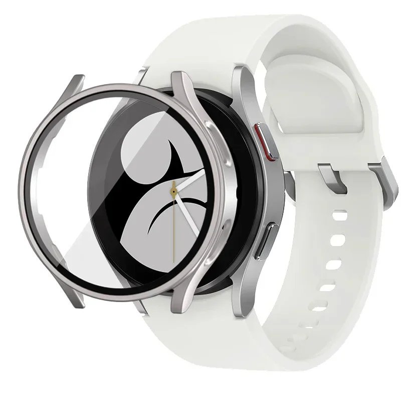 Tempered Glass+Case for Samsung Galaxy Watch 7/6/5/4 cover 44mm 40mm Full PC bumper screen protector Accessories Galaxy watch FE Tempered Glass+Case for Samsung Galaxy Watch 7/6/5/4 cover 44mm 40mm Full PC bumper screen protector Accessories Galaxy watch FE