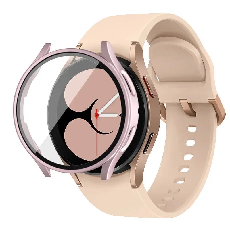 Tempered Glass+Case for Samsung Galaxy Watch 7/6/5/4 cover 44mm 40mm Full PC bumper screen protector Accessories Galaxy watch FE Tempered Glass+Case for Samsung Galaxy Watch 7/6/5/4 cover 44mm 40mm Full PC bumper screen protector Accessories Galaxy watch FE