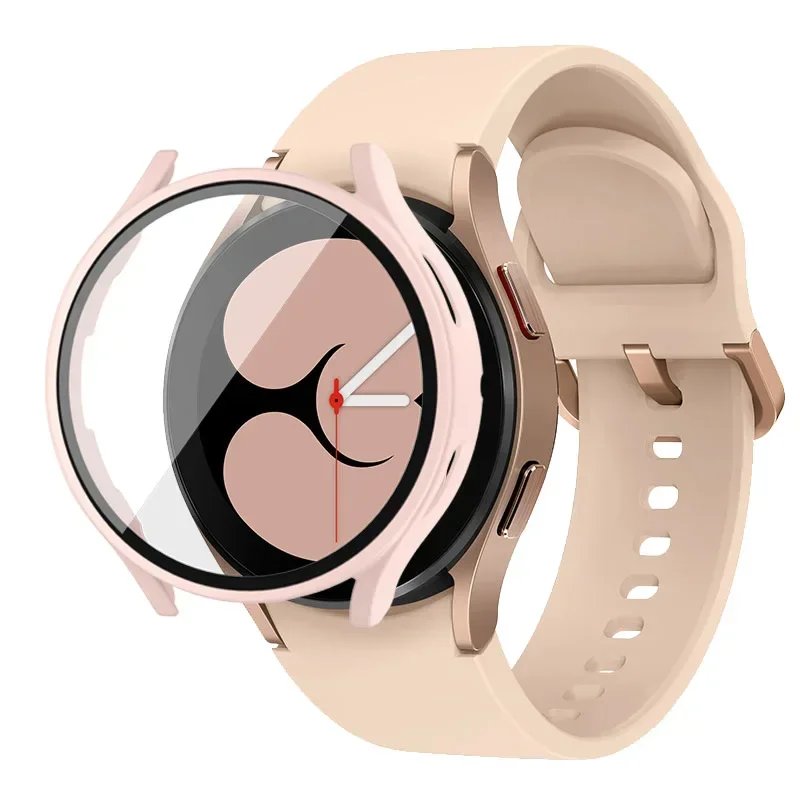 Tempered Glass+Case for Samsung Galaxy Watch 7/6/5/4 cover 44mm 40mm Full PC bumper screen protector Accessories Galaxy watch FE Tempered Glass+Case for Samsung Galaxy Watch 7/6/5/4 cover 44mm 40mm Full PC bumper screen protector Accessories Galaxy watch FE
