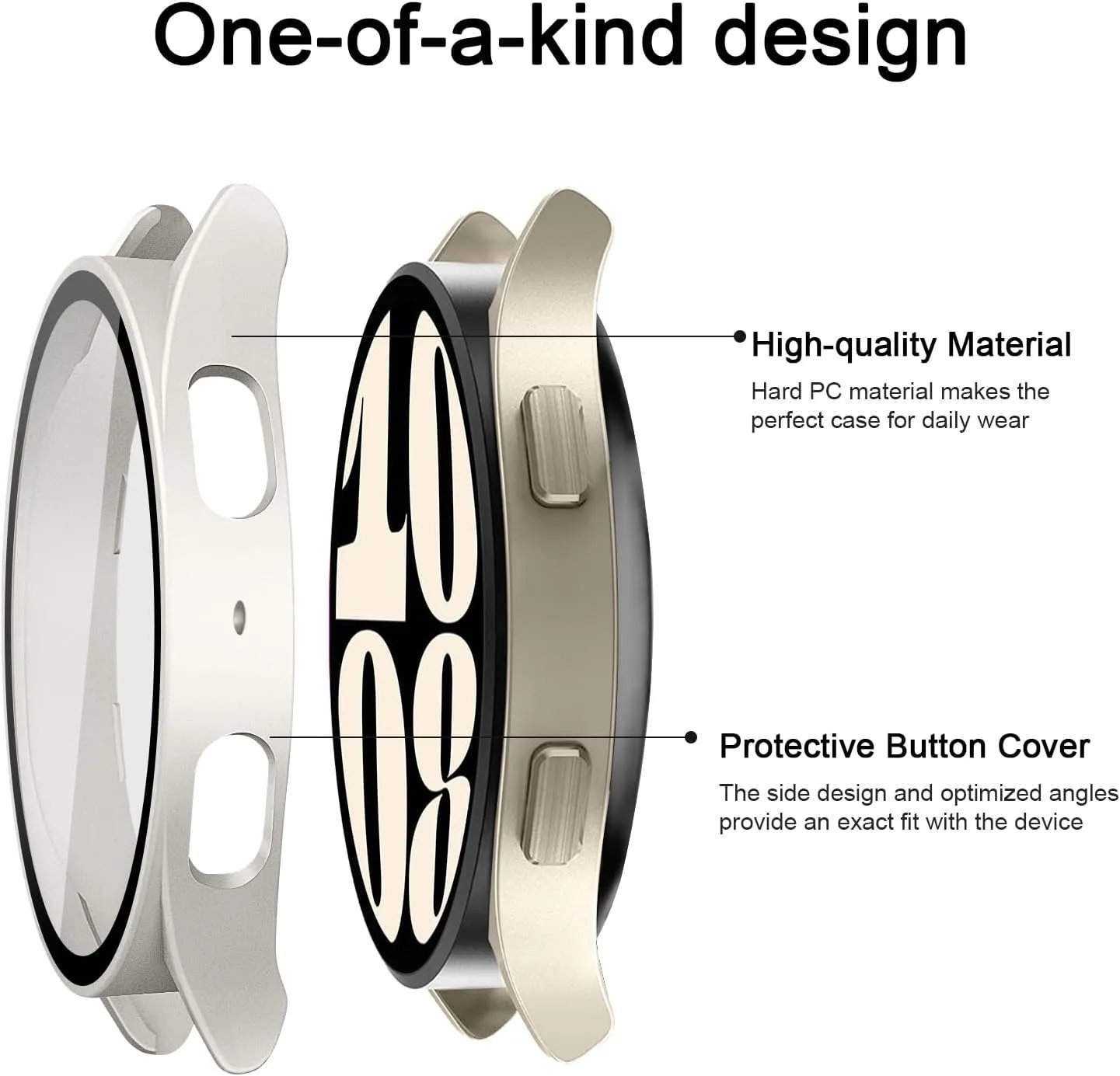 Matte Hard PC Case with Tempered Glass Screen Protector for Samsung Galaxy Watch 7 6 5 4 40mm 44mm Full Protective Cover Bumper Matte Hard PC Case with Tempered Glass Screen Protector for Samsung Galaxy Watch 7 6 5 4 40mm 44mm Full Protective Cover Bumper