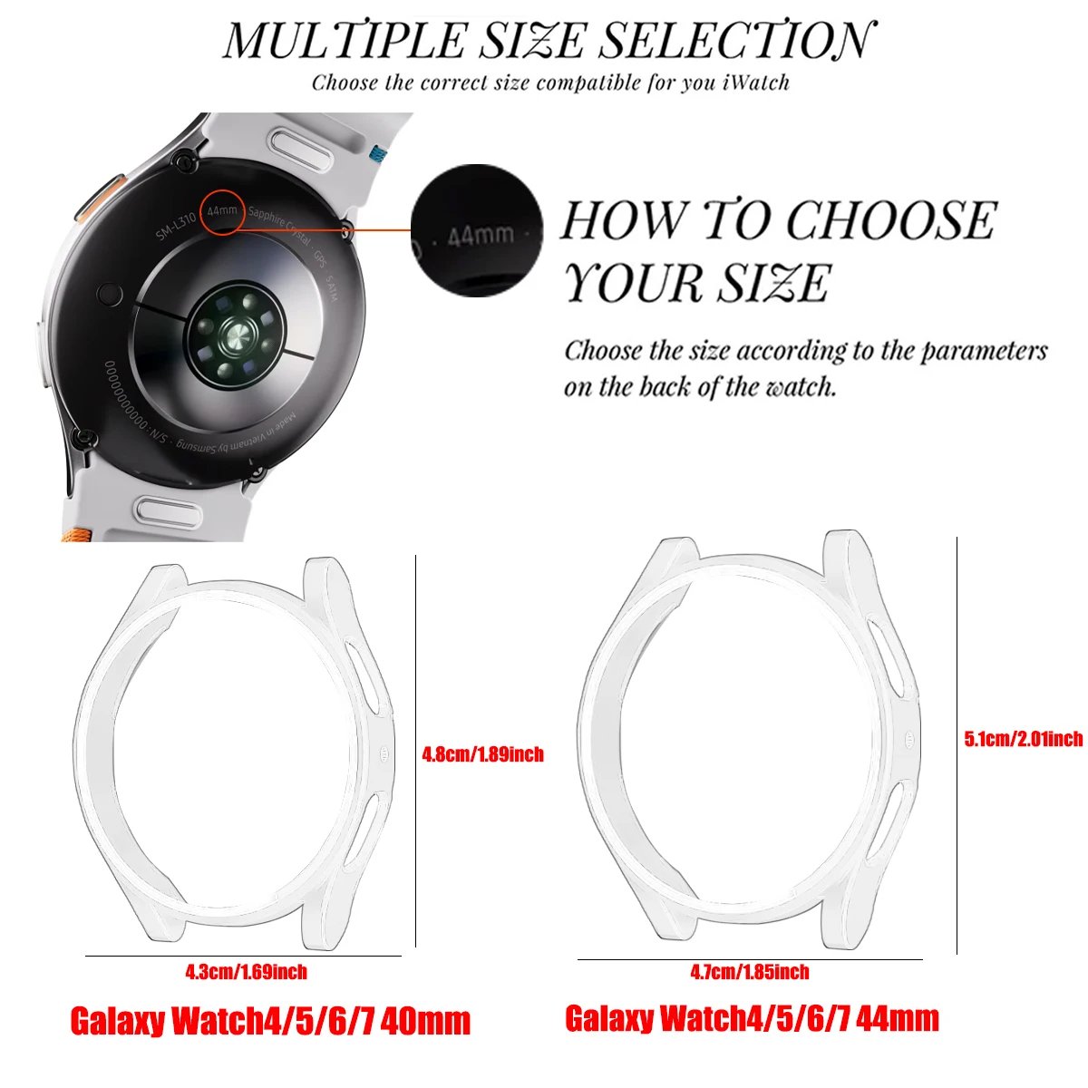 Matte Hard PC Case with Tempered Glass Screen Protector for Samsung Galaxy Watch 7 6 5 4 40mm 44mm Full Protective Cover Bumper Matte Hard PC Case with Tempered Glass Screen Protector for Samsung Galaxy Watch 7 6 5 4 40mm 44mm Full Protective Cover Bumper