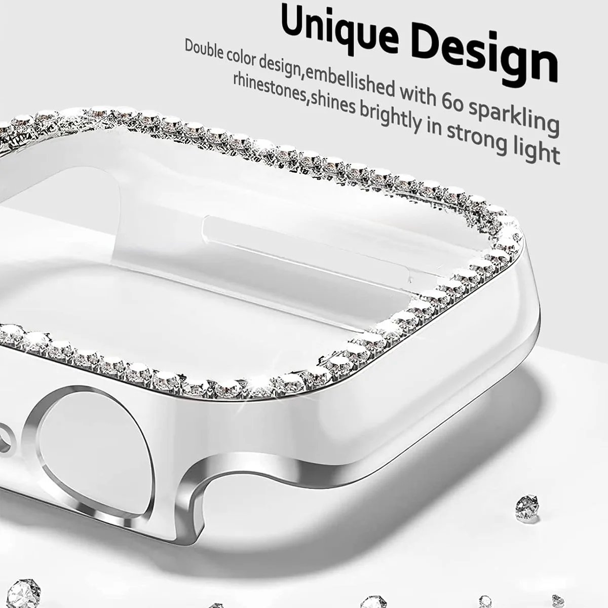 New PC Diamond Protective Case Shell Smart Watch Diamond Bumper Accessories Anti-Scratch Screen Protector for Huawei Watch Fit 3 - Image 2
