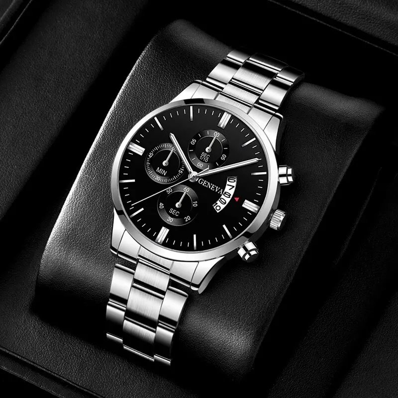 Fashion Men Watch Luxury Calendar Quartz Wrist Watch Business Watches Man Clock Male Bracelet Wristwatch - Image 5
