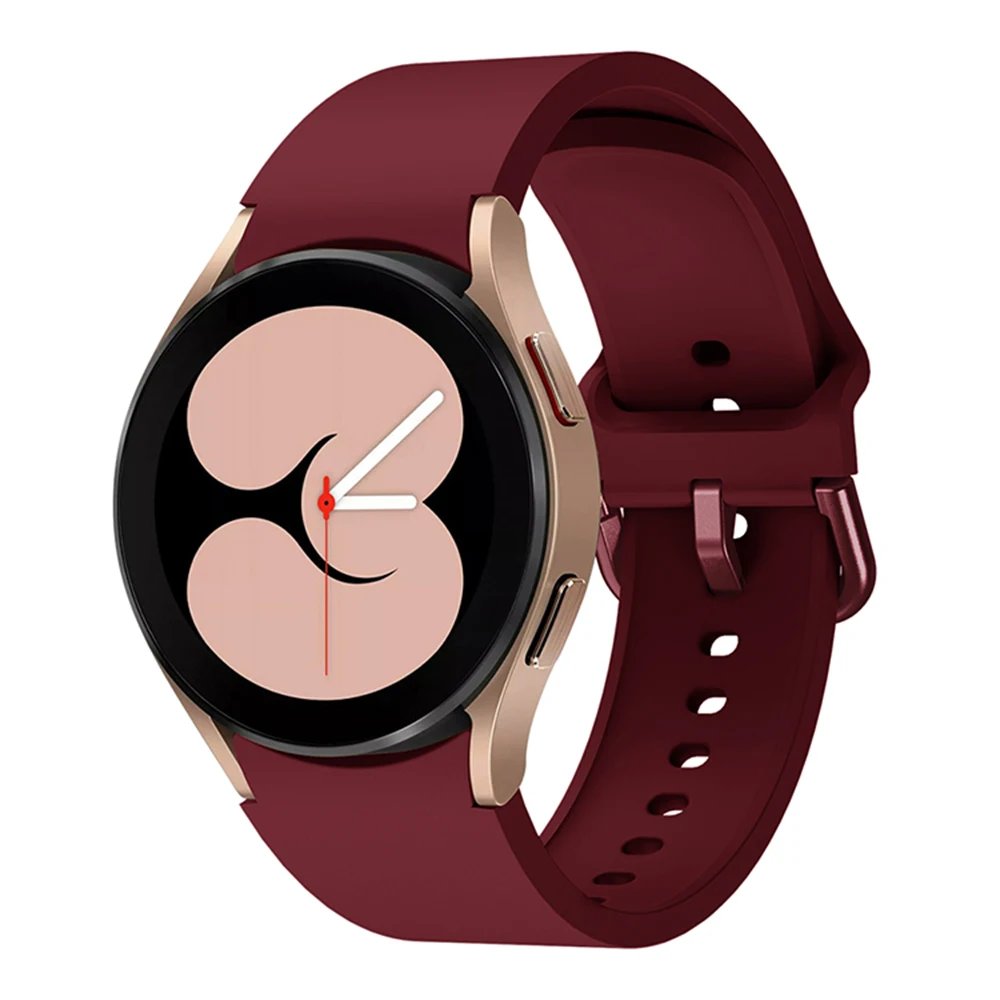 20mm Silicone Strap For Samsung Galaxy Watch 7/6/5/4 40mm 44mm Bracelet Wristband Galaxy Watch Pro/4/6 Classic 47mm 46mm Correa