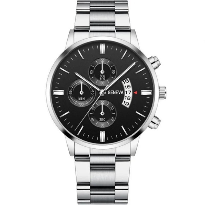 Luxury Black Stainless Steel Quartz Wrist Watch Man Business Fashion Mens Quartz Watches for Men Calendar Clock Reloj Hombre Luxury Black Stainless Steel Quartz Wrist Watch Man Business Fashion Mens Quartz Watches for Men Calendar Clock Reloj Hombre