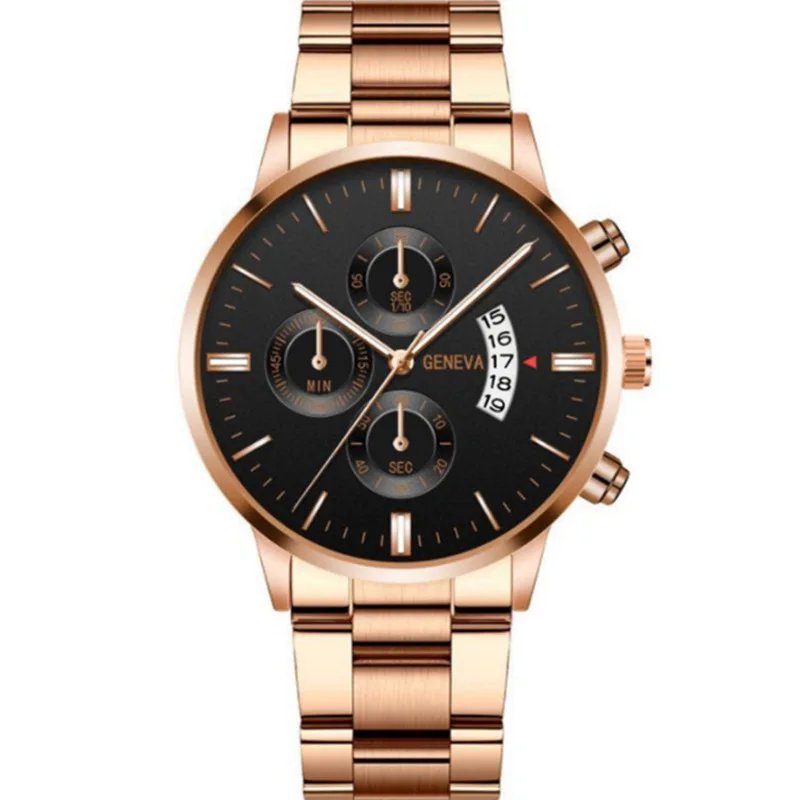 Luxury Black Stainless Steel Quartz Wrist Watch Man Business Fashion Mens Quartz Watches for Men Calendar Clock Reloj Hombre Luxury Black Stainless Steel Quartz Wrist Watch Man Business Fashion Mens Quartz Watches for Men Calendar Clock Reloj Hombre