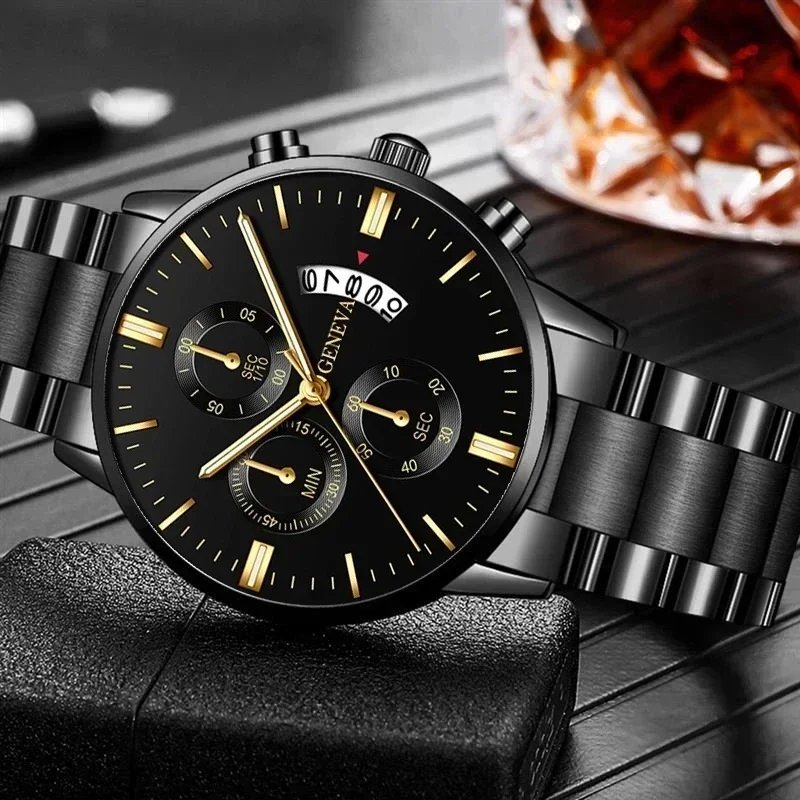 New Business Casual Watch Часы Мужские Luxury Fashion Watches Men Stainless Steel Quartz Wrist Watch for Man Relojes Para Hombre - Image 3