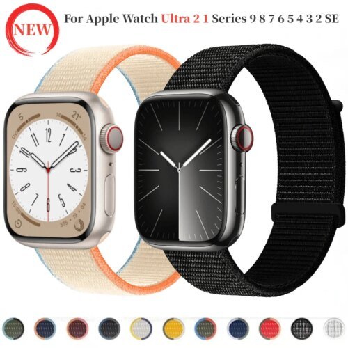 Nylon Strap for Apple Watch 11 10 46mm 42mm Ultra 3 2 49mm Breathable Replacement Wristband IWatch 9 8 7 6 5 SE3 45mm 41mm 44mm