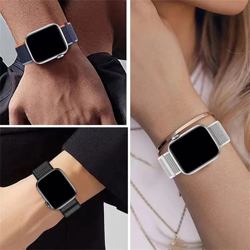 Nylon Strap for Apple Watch 11 10 46mm 42mm Ultra 3 2 49mm Breathable Replacement Wristband IWatch 9 8 7 6 5 SE3 45mm 41mm 44mm