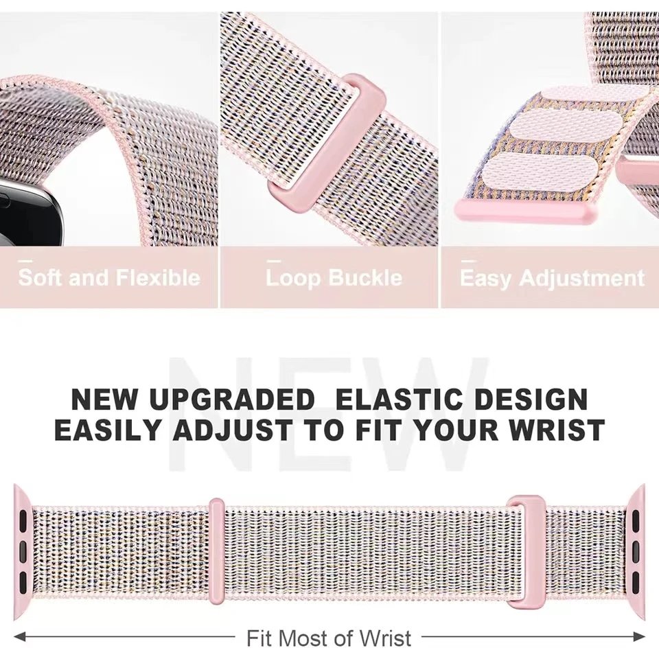 Nylon Strap for Apple Watch 11 10 46mm 42mm Ultra 3 2 49mm Breathable Replacement Wristband IWatch 9 8 7 6 5 SE3 45mm 41mm 44mm