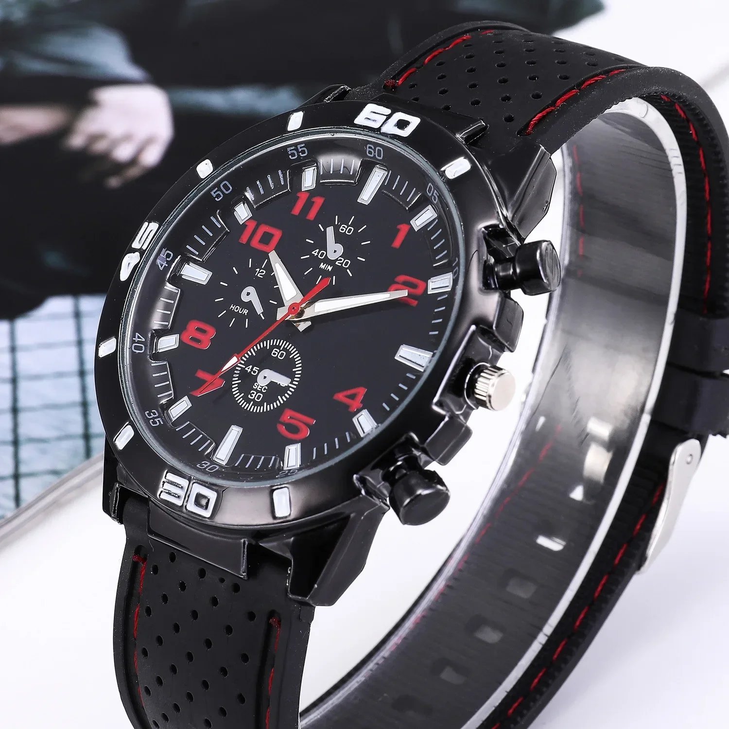 Luxury Fashion Date Quartz Men Watches Top Brand Male Clock Chronograph Sport Mens Wrist Watch Hodinky Relogio Masculino - Image 5