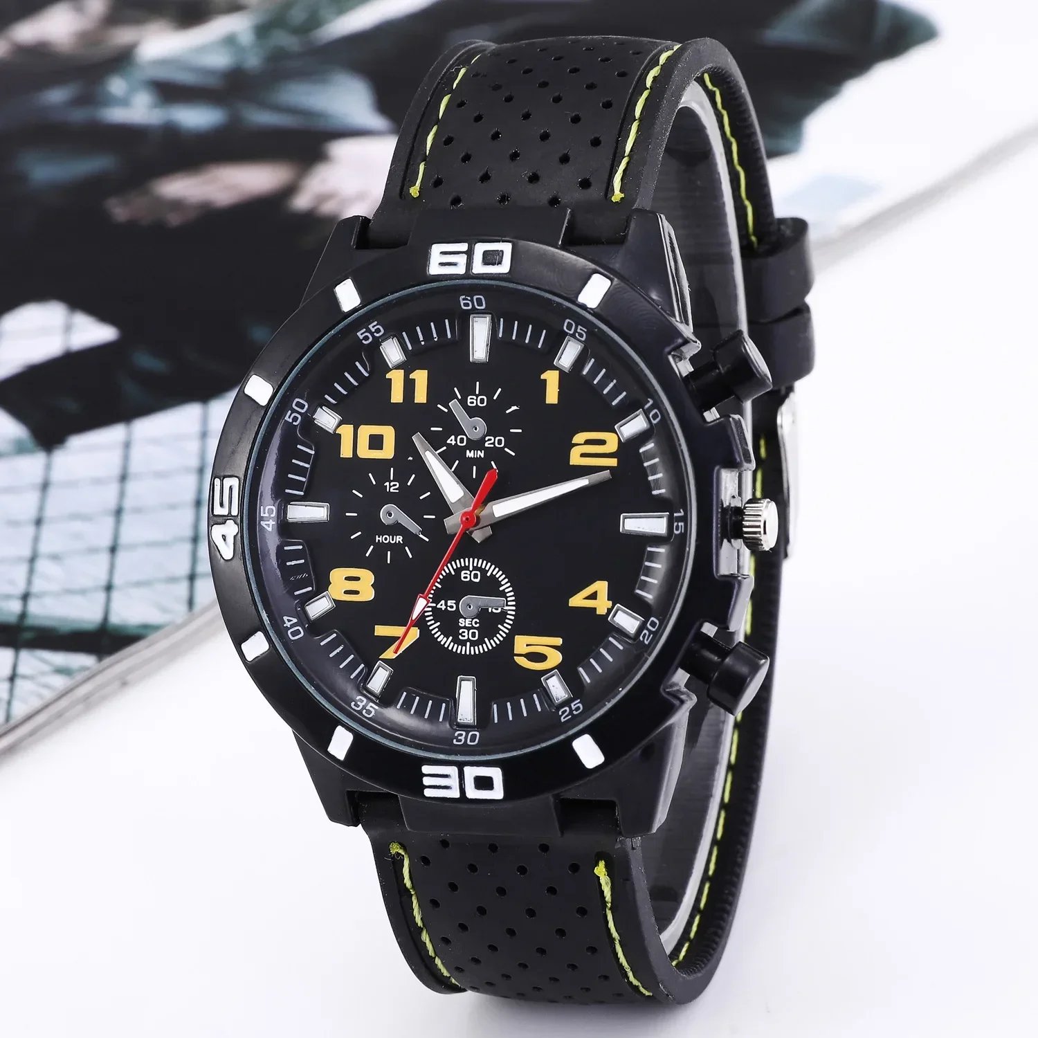 Luxury Fashion Date Quartz Men Watches Top Brand Male Clock Chronograph Sport Mens Wrist Watch Hodinky Relogio Masculino - Image 4