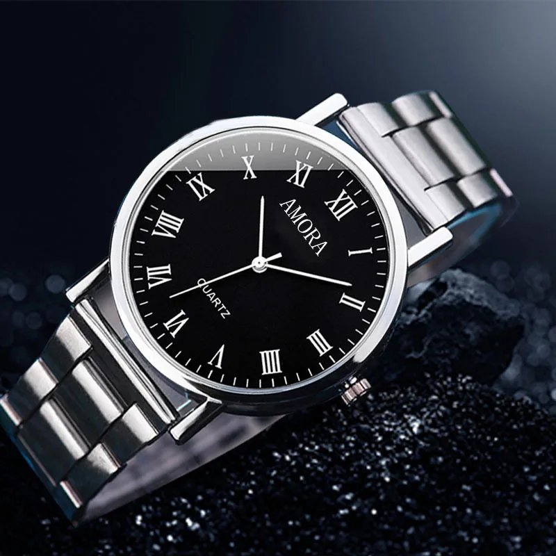 Fashion Fully Automatic Men Watches Casual Steel Band Male Sports Quartz Watch Clock Relogio Masculino Reloj Hombre - Image 3