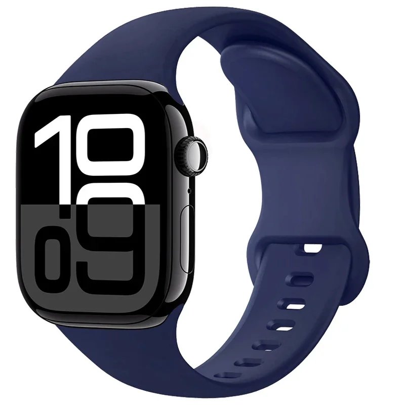 Silicone Strap For Apple Watch S11-10 46mm 42mm 9 8 7 45mm 41mm Ultra 3/2 49mm Sport Wristband iWatch 6 5 SE3 44mm 40mm Bracelet
