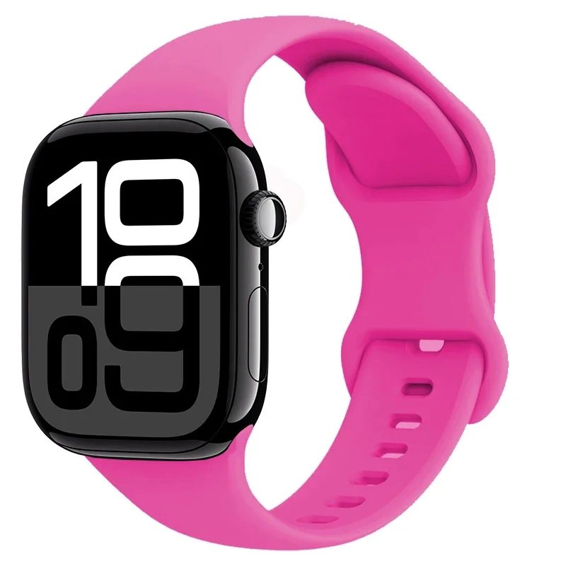 Silicone Strap For Apple Watch S11-10 46mm 42mm 9 8 7 45mm 41mm Ultra 3/2 49mm Sport Wristband iWatch 6 5 SE3 44mm 40mm Bracelet