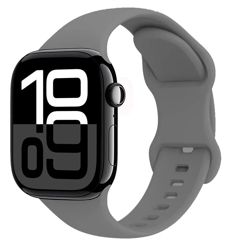 Silicone Strap For Apple Watch S11-10 46mm 42mm 9 8 7 45mm 41mm Ultra 3/2 49mm Sport Wristband iWatch 6 5 SE3 44mm 40mm Bracelet