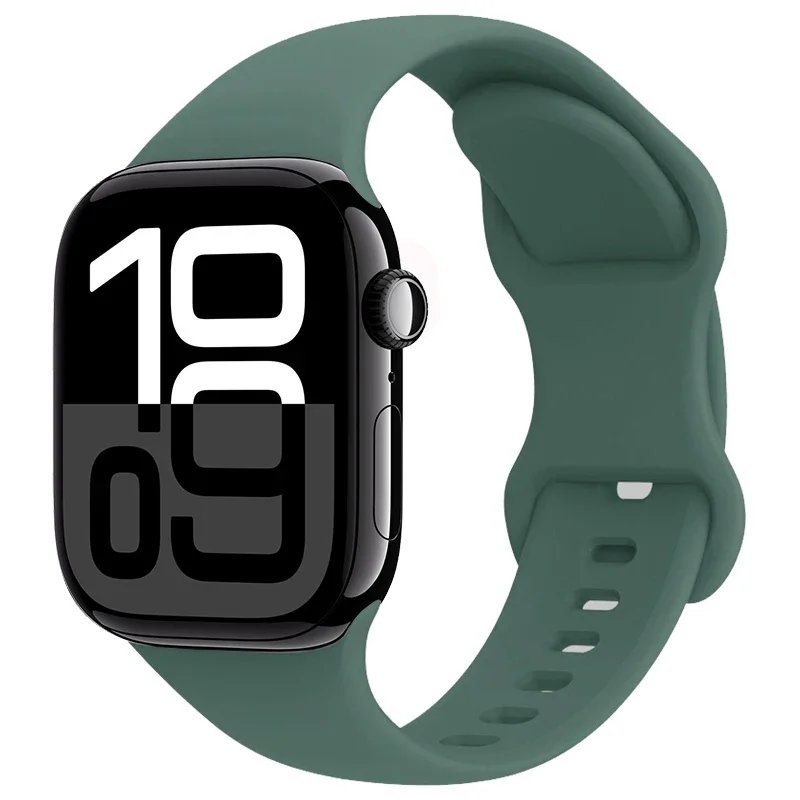 Silicone Strap For Apple Watch S11-10 46mm 42mm 9 8 7 45mm 41mm Ultra 3/2 49mm Sport Wristband iWatch 6 5 SE3 44mm 40mm Bracelet