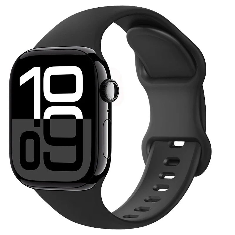 Silicone Strap For Apple Watch S11-10 46mm 42mm 9 8 7 45mm 41mm Ultra 3/2 49mm Sport Wristband iWatch 6 5 SE3 44mm 40mm Bracelet