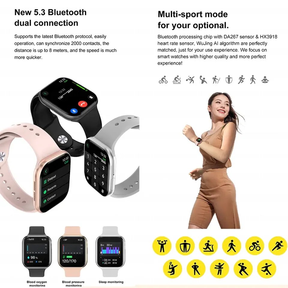 2025 GPS Smart Watch Series 10 For Apple Watch 10 Memory Music Video Bluetooth Call Waterproof NFC Smartwatch For Android IOS - Image 6