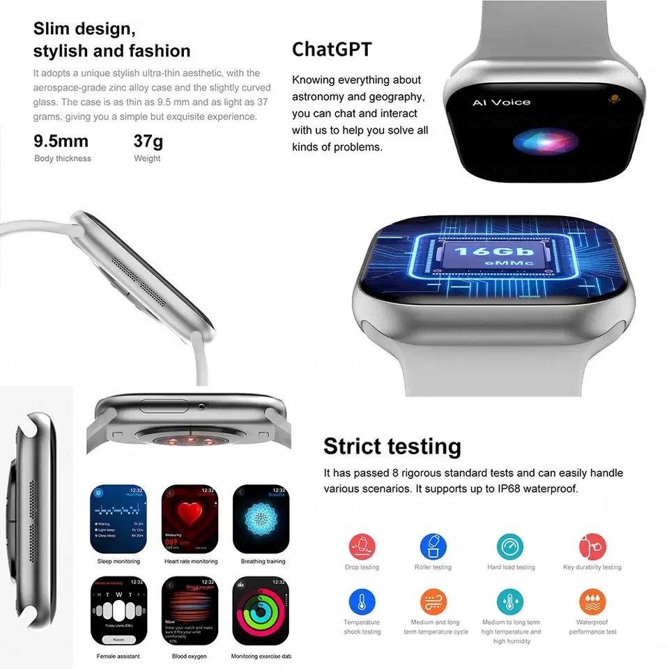 2025 GPS Smart Watch Series 10 For Apple Watch 10 Memory Music Video Bluetooth Call Waterproof NFC Smartwatch For Android IOS - Image 3