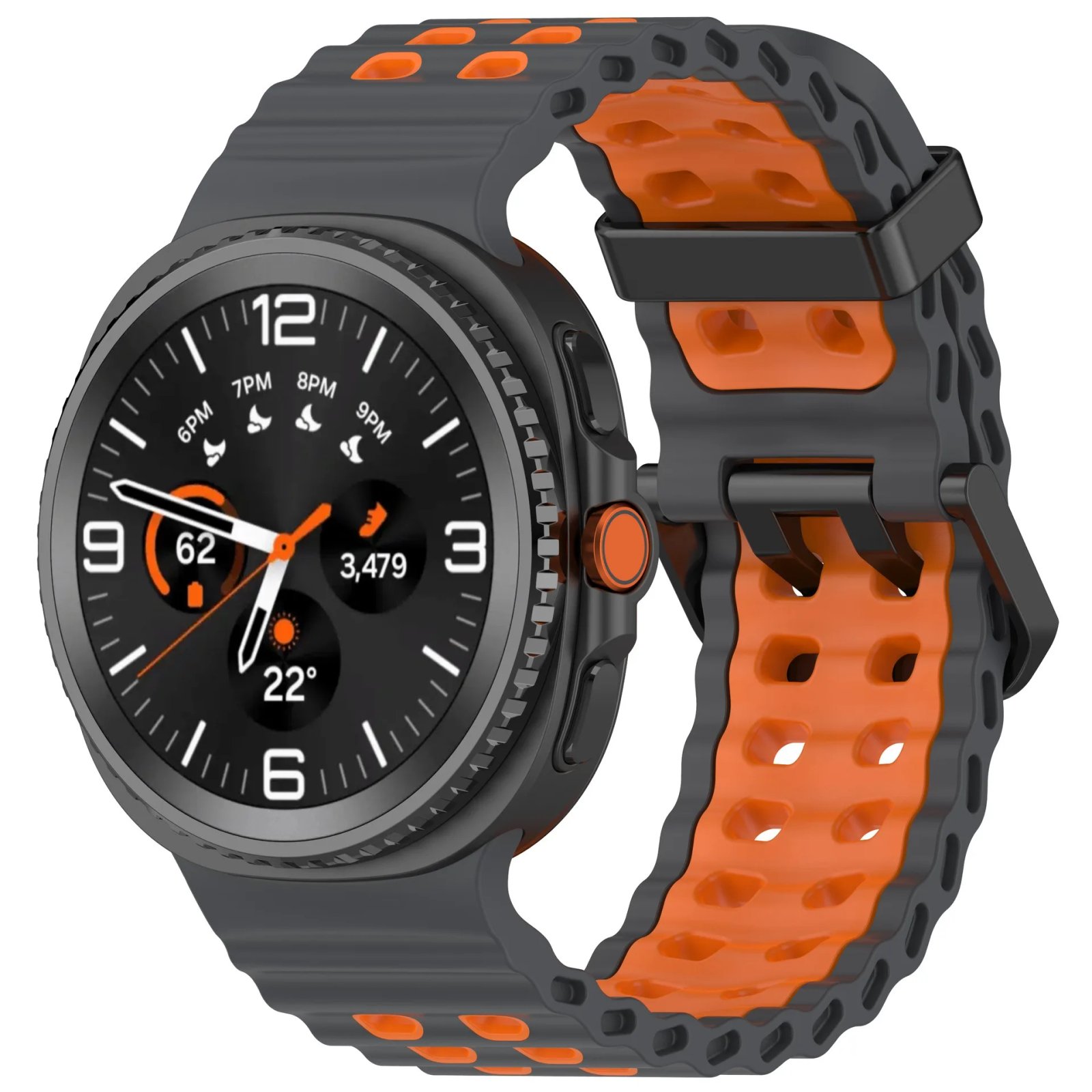 Ocean Silicone Strap for Samsung Galaxy Watch 8 44mm 40mm/8 Classic 46mm Sports Wristband for Galaxy Watch 8 Breathable Bracelet