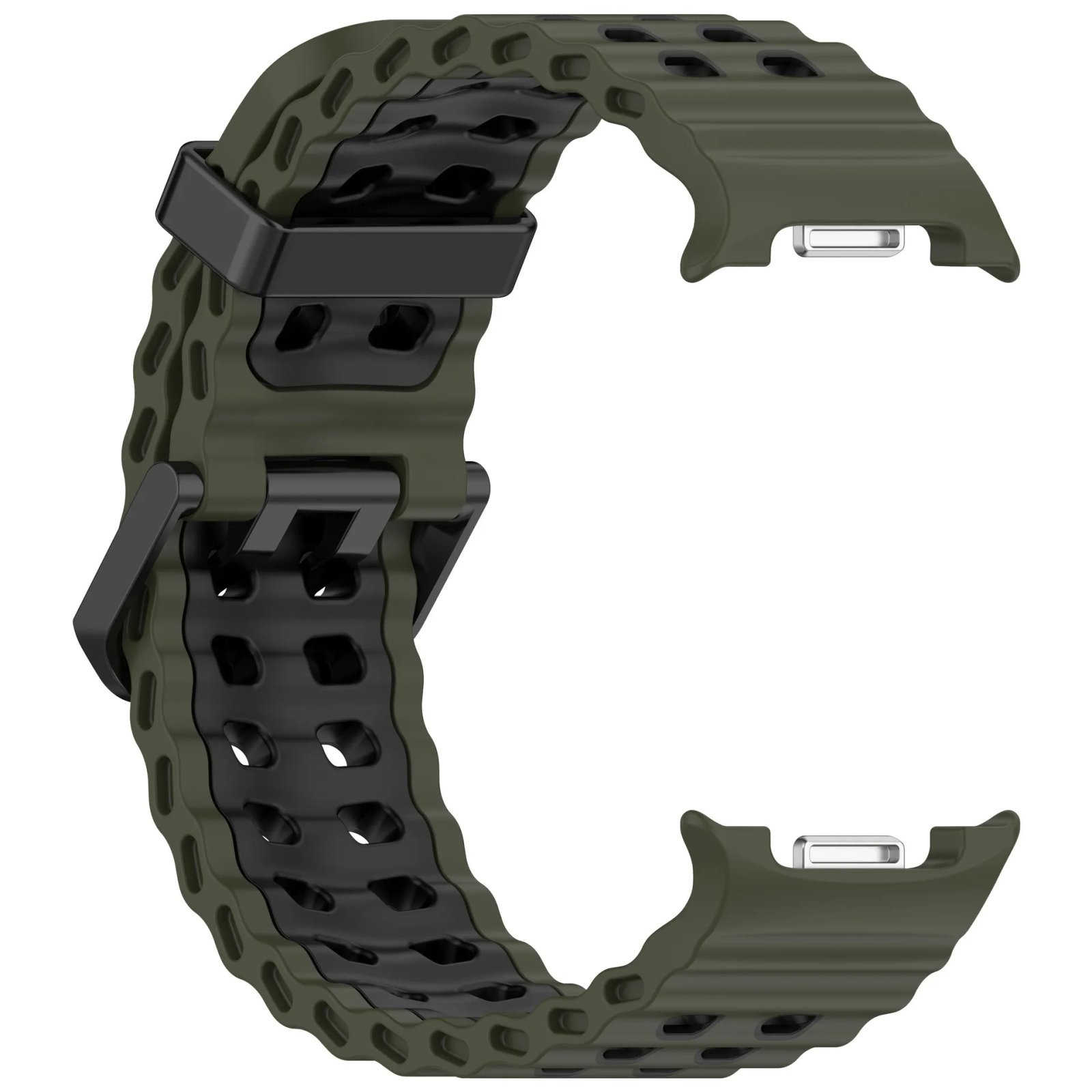 Ocean Silicone Strap for Samsung Galaxy Watch 8 44mm 40mm/8 Classic 46mm Sports Wristband for Galaxy Watch 8 Breathable Bracelet