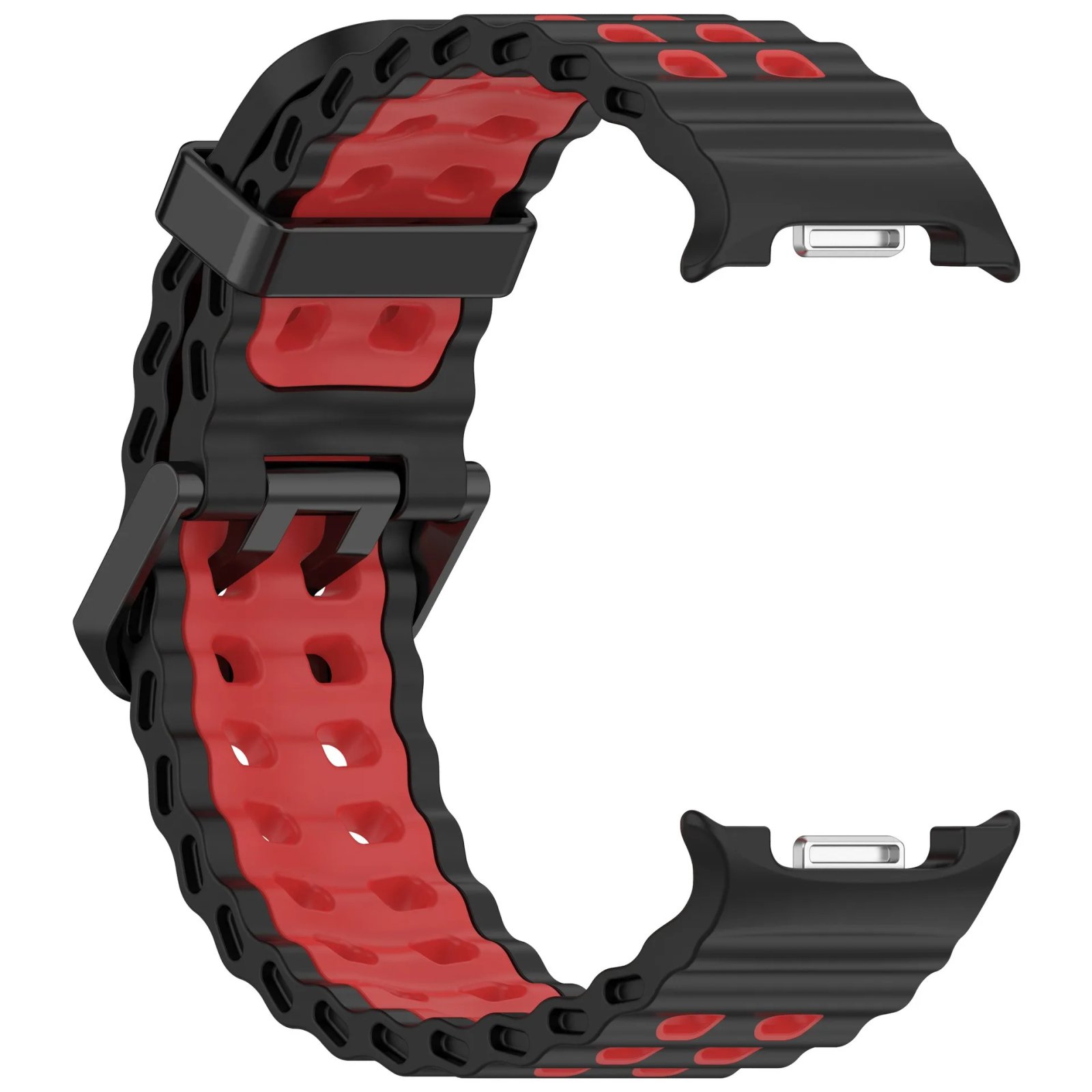 Ocean Silicone Strap for Samsung Galaxy Watch 8 44mm 40mm/8 Classic 46mm Sports Wristband for Galaxy Watch 8 Breathable Bracelet