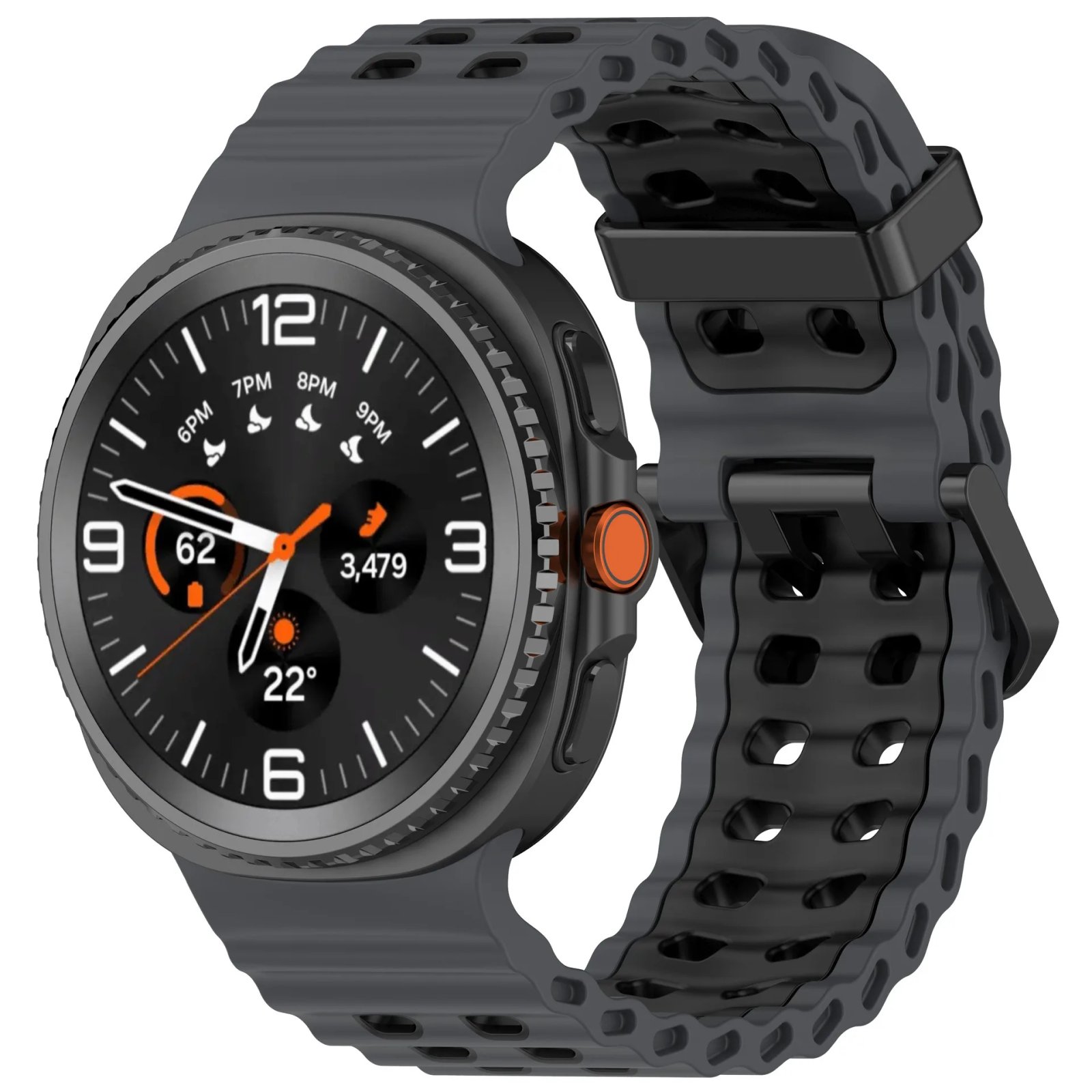 Ocean Silicone Strap for Samsung Galaxy Watch 8 44mm 40mm/8 Classic 46mm Sports Wristband for Galaxy Watch 8 Breathable Bracelet
