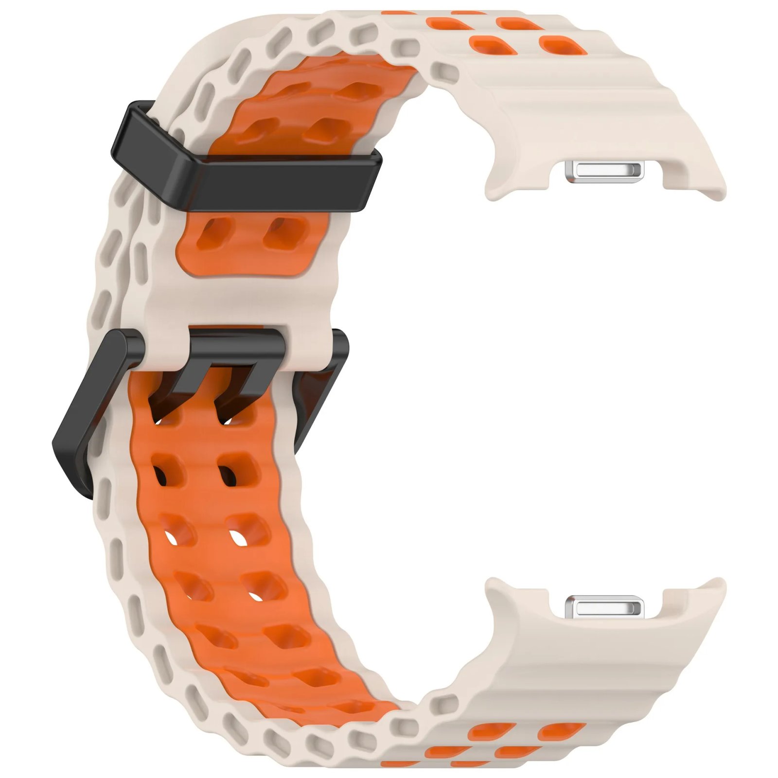 Ocean Silicone Strap for Samsung Galaxy Watch 8 44mm 40mm/8 Classic 46mm Sports Wristband for Galaxy Watch 8 Breathable Bracelet