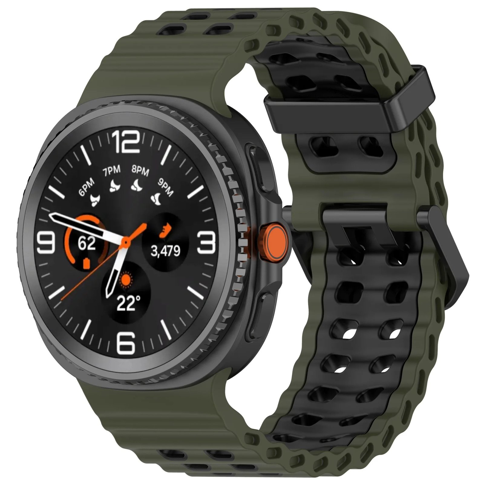 Ocean Silicone Strap for Samsung Galaxy Watch 8 44mm 40mm/8 Classic 46mm Sports Wristband for Galaxy Watch 8 Breathable Bracelet