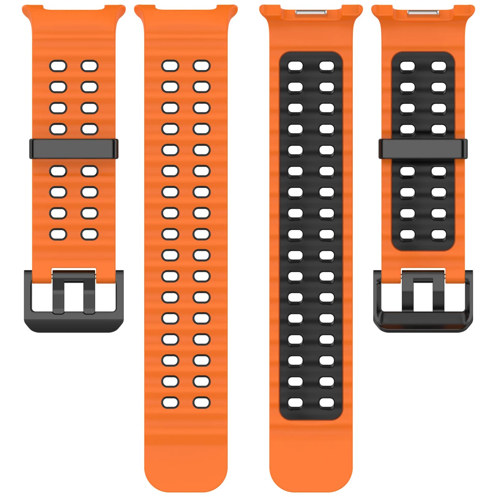 Ocean Silicone Strap for Samsung Galaxy Watch 8 44mm 40mm/8 Classic 46mm Sports Wristband for Galaxy Watch 8 Breathable Bracelet