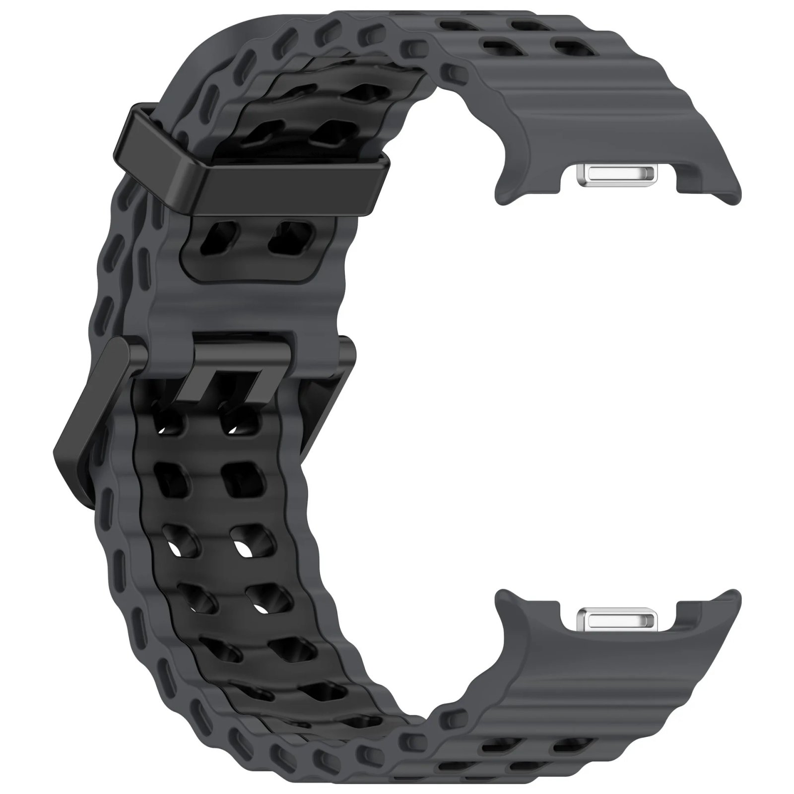 Ocean Silicone Strap for Samsung Galaxy Watch 8 44mm 40mm/8 Classic 46mm Sports Wristband for Galaxy Watch 8 Breathable Bracelet