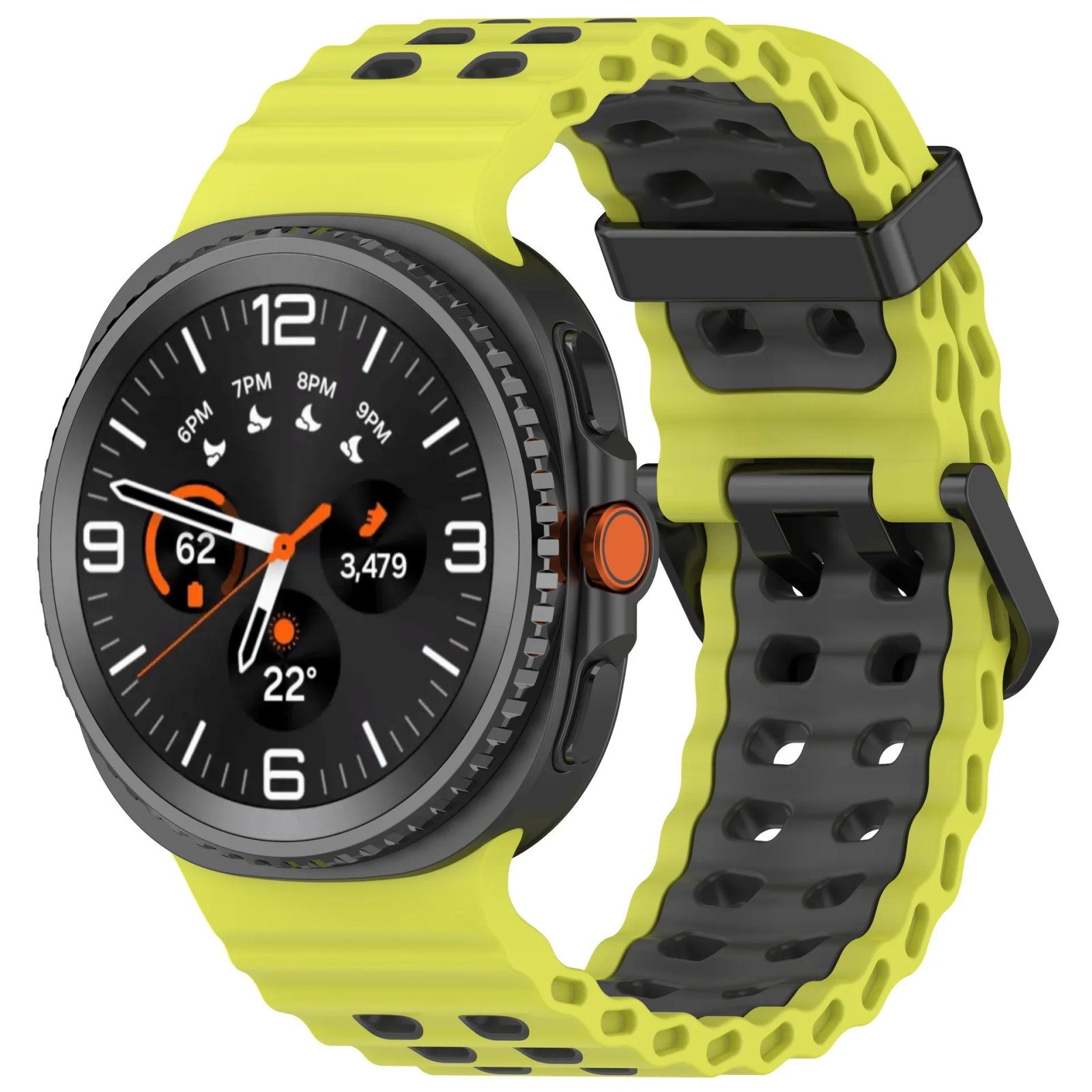 Ocean Silicone Strap for Samsung Galaxy Watch 8 44mm 40mm/8 Classic 46mm Sports Wristband for Galaxy Watch 8 Breathable Bracelet