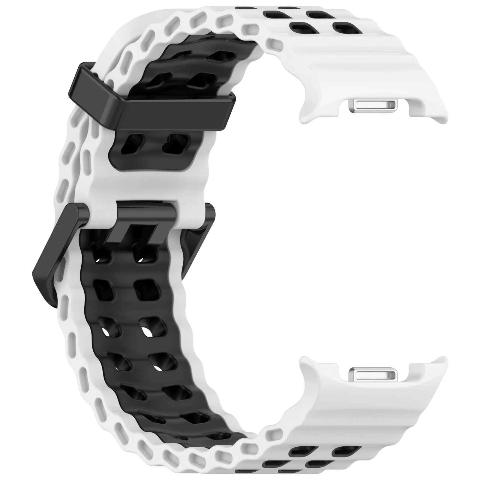Ocean Silicone Strap for Samsung Galaxy Watch 8 44mm 40mm/8 Classic 46mm Sports Wristband for Galaxy Watch 8 Breathable Bracelet