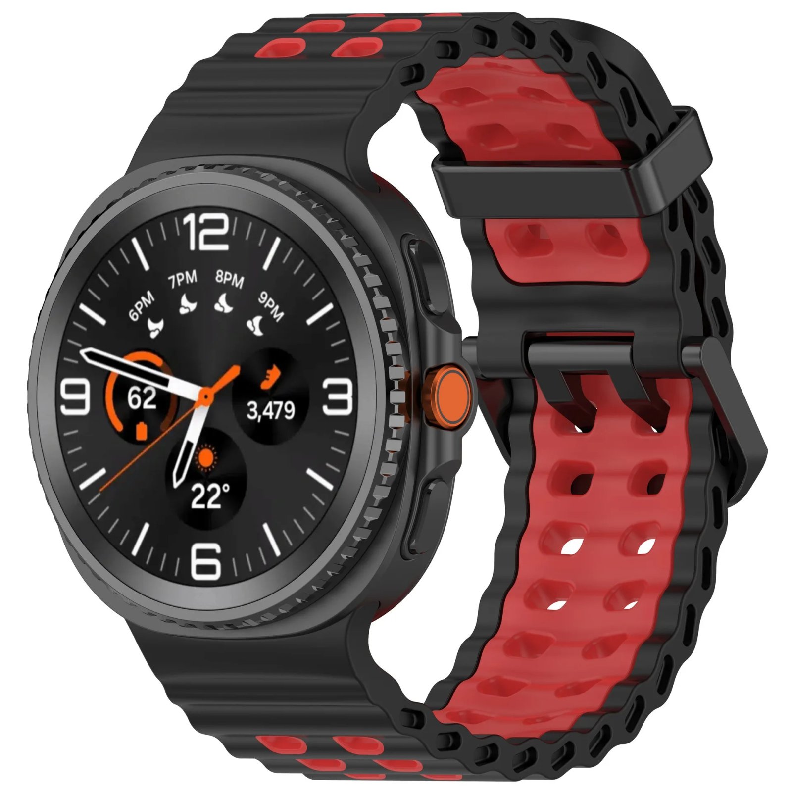 Ocean Silicone Strap for Samsung Galaxy Watch 8 44mm 40mm/8 Classic 46mm Sports Wristband for Galaxy Watch 8 Breathable Bracelet